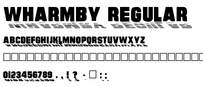 Wharmby Regular font